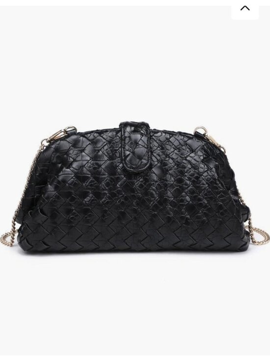 Moda Luxe Handbags - Nordstrom $80 Moda Luxe GiGi Crossbody Bag Woven Black Vegan Soft Leather Clutch